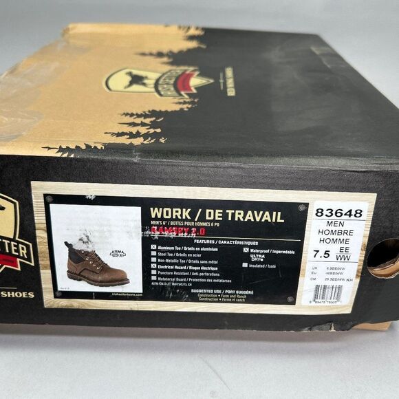 Irish Setter Ramsey 2.0 Boots Men’s 7.5 Waterproof 6” Leather Safety Toe Work - Picture 14 of 14